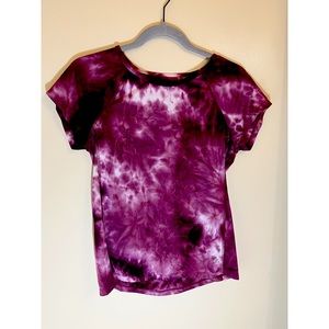 Breathable Tie-Dye Yoga Top